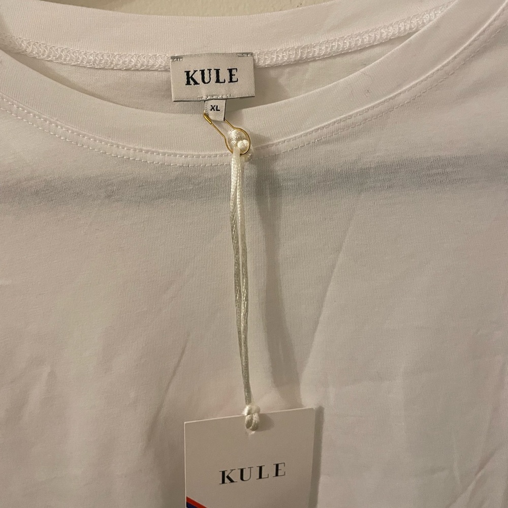 KULE Classic White Short Sleeve Tee - Picture 4 of 7